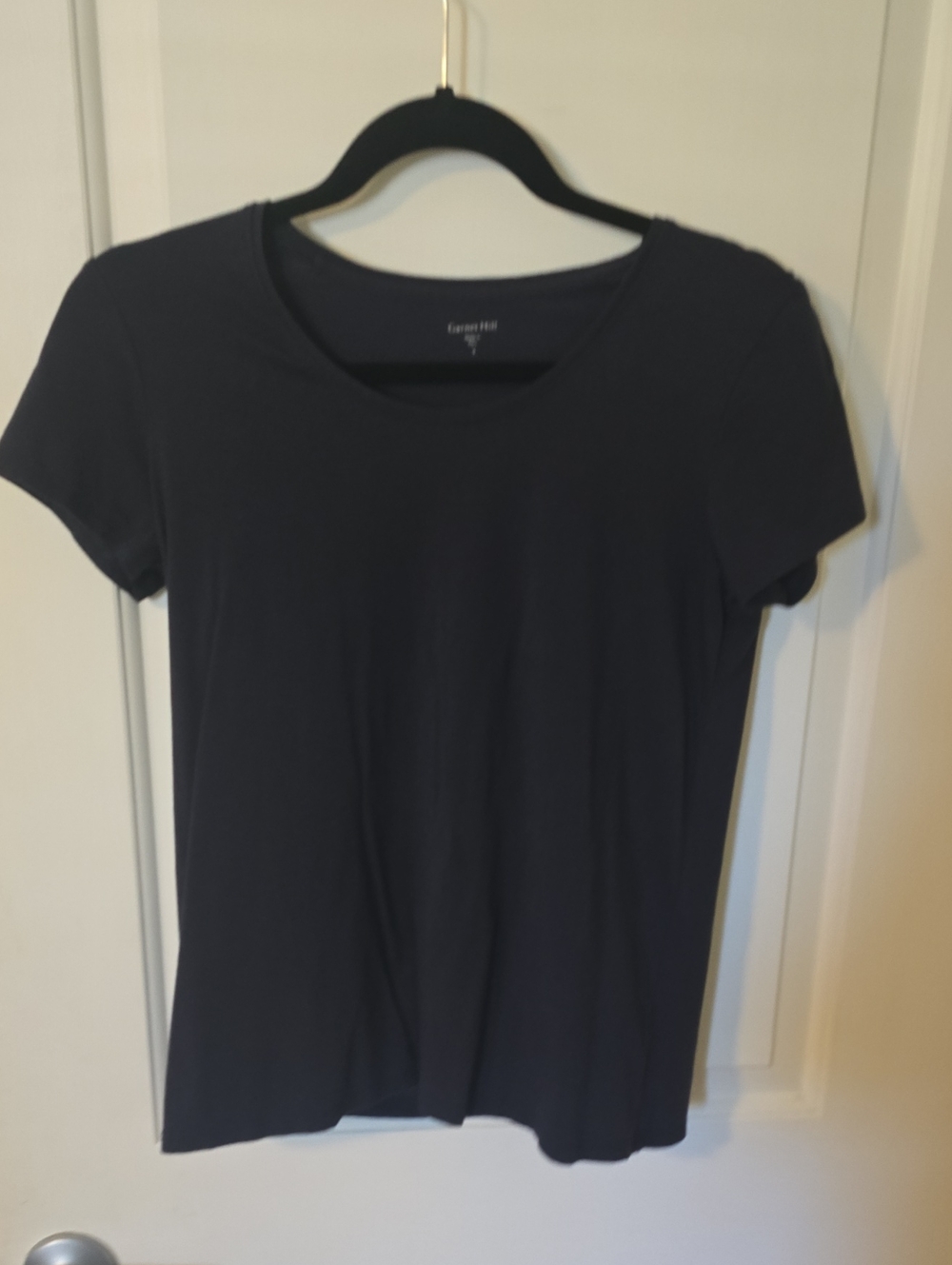 Garnet Hill Navy Short-Sleeve Crew Tee